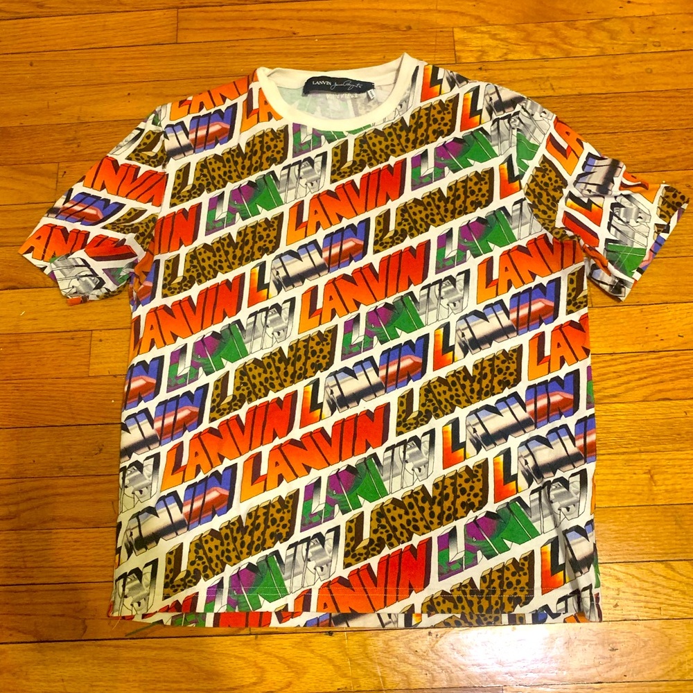 Multi colored lanvin shirt size small.